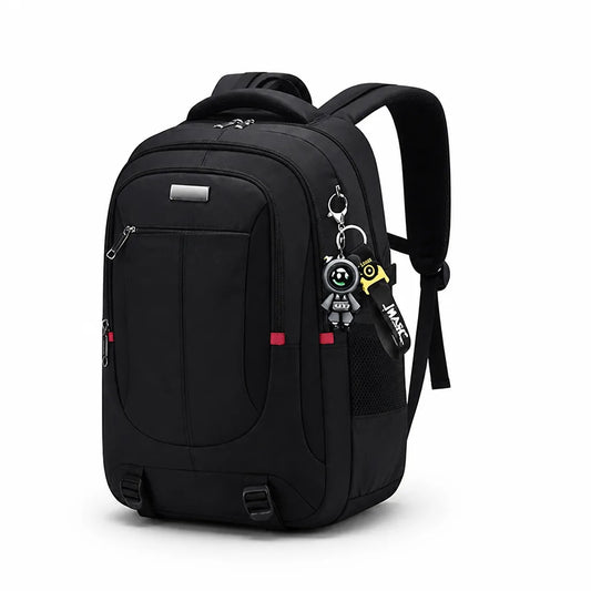 Sac à dos étudiant matelassé pour ordinateur portable, multi-compartiments et bretelles réglables