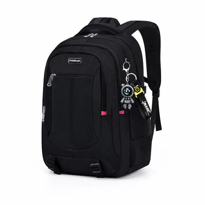 Sac à dos étudiant matelassé pour ordinateur portable, multi-compartiments et bretelles réglables