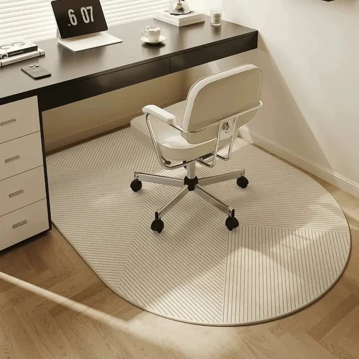 Tapis de chaise de bureau en molleton bouclé et antidérapant