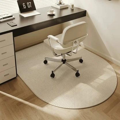 Tapis de chaise de bureau en molleton bouclé et antidérapant