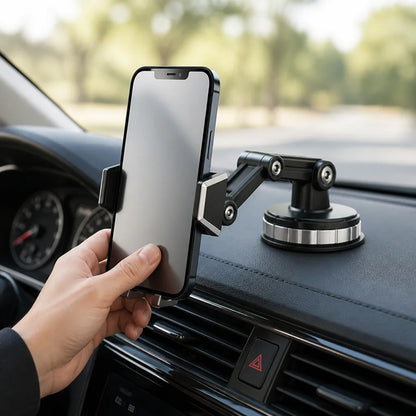 Support de téléphone de voiture à ventouse rotatif à 360° et utilisation à une main